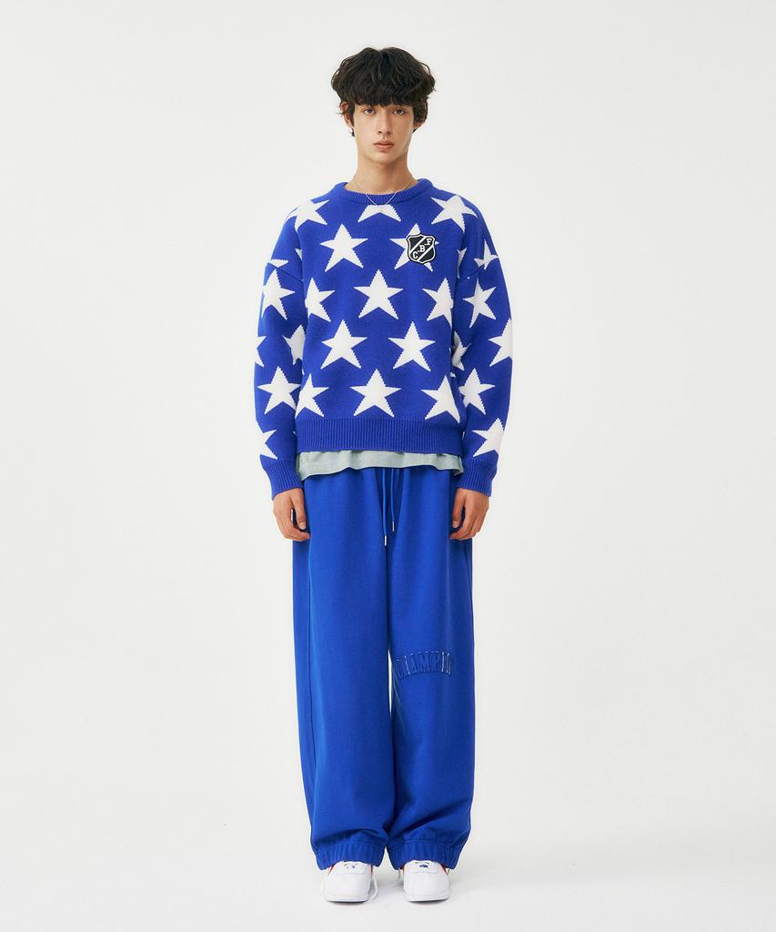 Peulomaleul 80S Vintage Graphic Knit / Blue