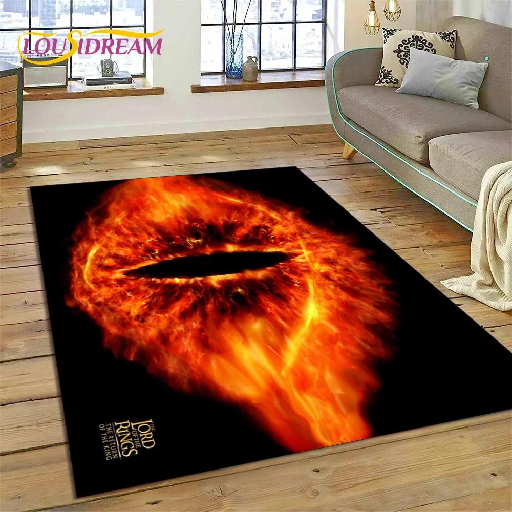 L-Lord of The Rings H-Hobbit Movie Carpet Rug for Bedroom Living Room Home Sofa Decoration,Children Game Large Decor Floor Mat