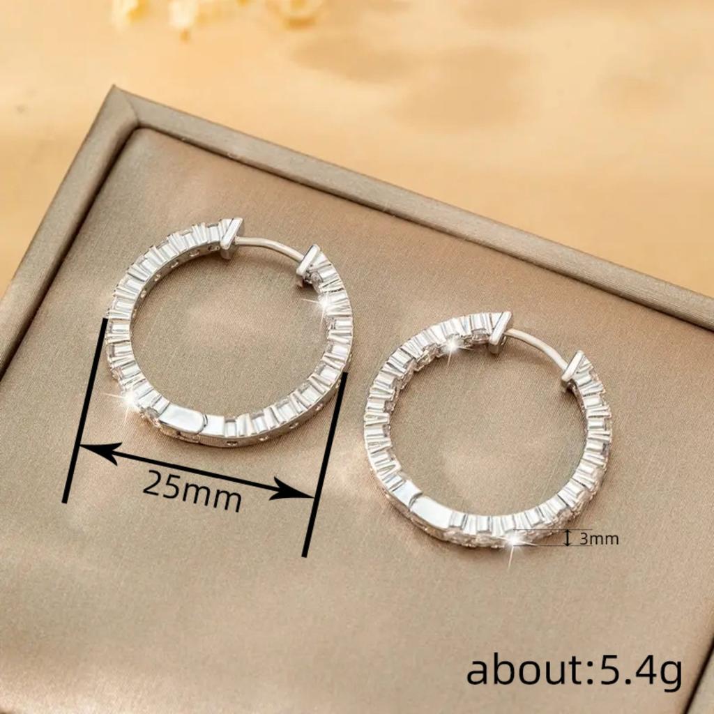 Luxury Elegant Hoop Earrings for Evening Dress Matching