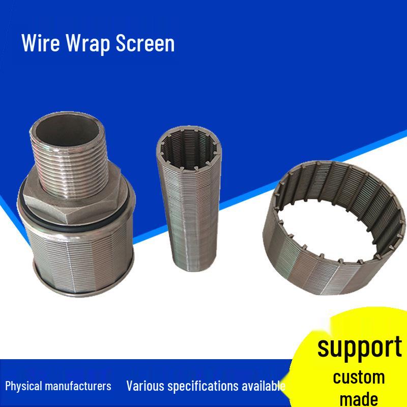 Geothermal Well Sand Control Screen Pipe with Wire-Wrapped Filter Net