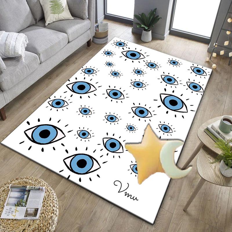 Eyes Pattern Design Art Office Rug Chair Mat, Entryway Carpet, Suitable for Front Door, Bedroom, Living Room, Desk, Holiday Gift
