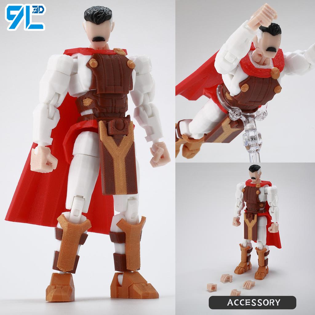 9L3D Printed NEWInvincibles Tech Jacker Titan13 Lucky13 Action Figure Dummy13 Motorcycle Multi-Jointed Collectible Model Toy T13