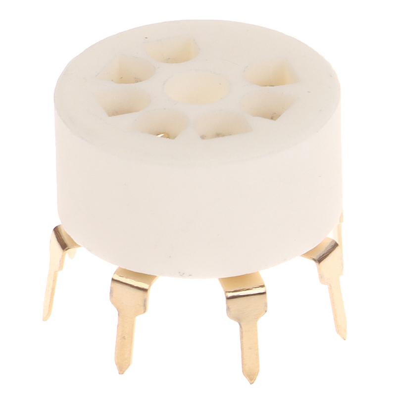 1Pcs 6Aq5 Eaa91 6J1 6J2 6X4 6Z4 Tube Socket Gold-Plated Socket For 7Pin B7G Vaccum Tube Amplifier Audio Diy