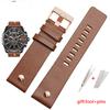 Genuine leather watchband For Diesel DZ4343/4405/7257/4423/1657  watchband 22 24 26 28 30 32 34mm cow leather with rivet straps