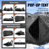 Portable Ice Shelter, 6-8 Person Pop-Up Ice Fishing Tent, 70 Square Feet Fishable Area, Ice Shanty for Winter Fishing, Waterproof Oxford Ice Cube with