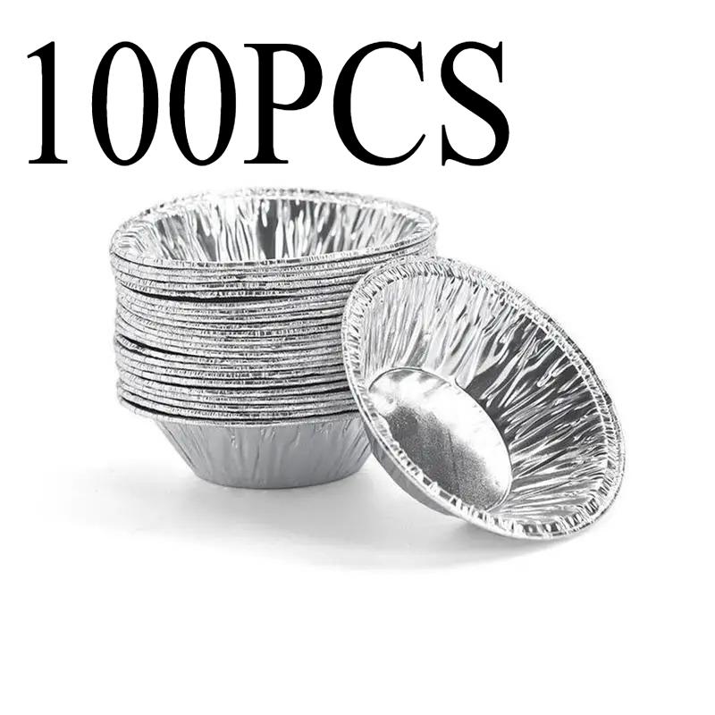 

100 шт одноразовые алюминиевые фольгированные стаканчики форма для яичного тарта форма для выпечки торта алюминиевая фольга форма для выпечки кухонные мини-инструменты Рождество Новый год