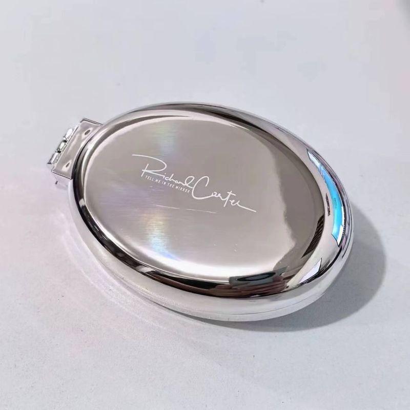 Coolkiss - Lettering Portable Mirror with Hair Brush / Bow Adhesive Decoration / Set (Various Designs)