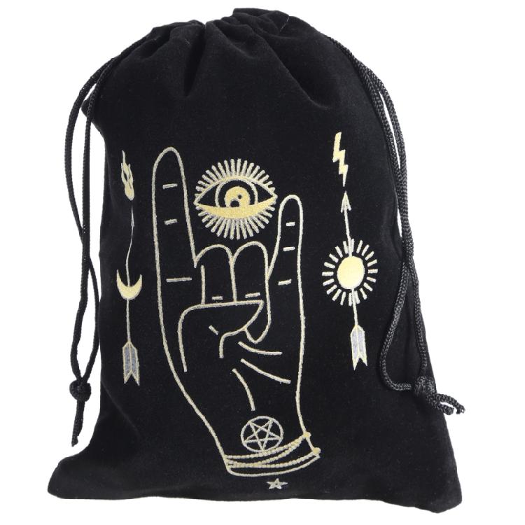 Storage Bag Board Game Cards Drawstring Package Witch Divination Crystal Packing Pouches Gift Bag Tarot Carrying Pouch
