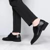 Low Heel Mesh Lightweight Plain Social Shoe for Men Italian Cowhide Suit Luxury Designer Black Footwear Official Dress Shoes Man