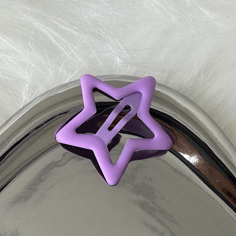 Y2K Süßes Mädchen Stern Haarspange - Hohlbasis, BB-Stil, Neues Haaraccessoire