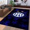 "Blue Star Pattern Carpet with Inter Logo Design for Home Decor" Suitable for use as an anti-slip for living room bedroom sofas