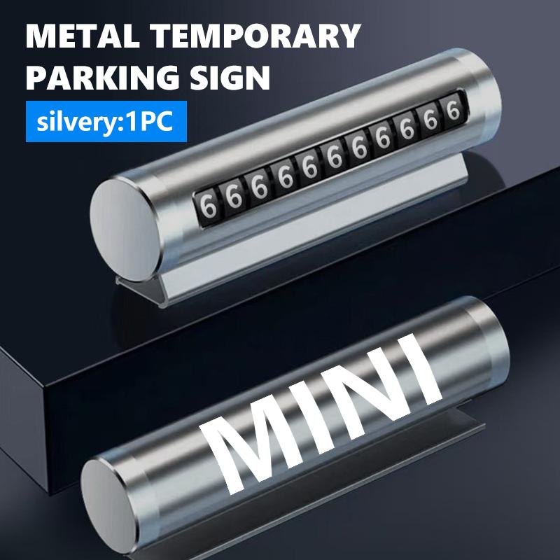 Car Phone Number Plate Temporary Parking Stickers Rotate Park Stop For MINI Cooper R60 R56 F56 F55 F57 F60 Countryman qclyn77