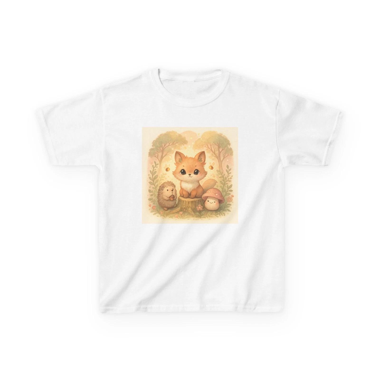 Whimsical Fox  Tee, Cute Animal Children s Children s T  Children s T-shirt, Children s Nature Tee, Gift [...] 160