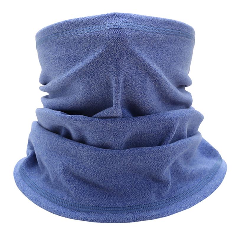 

Winter Warm Face Mask Windproof Thickened Velvet Face Scarf Men Women Breathable Elastic Outdoor Cycling Ski Neck Cover Mask синий