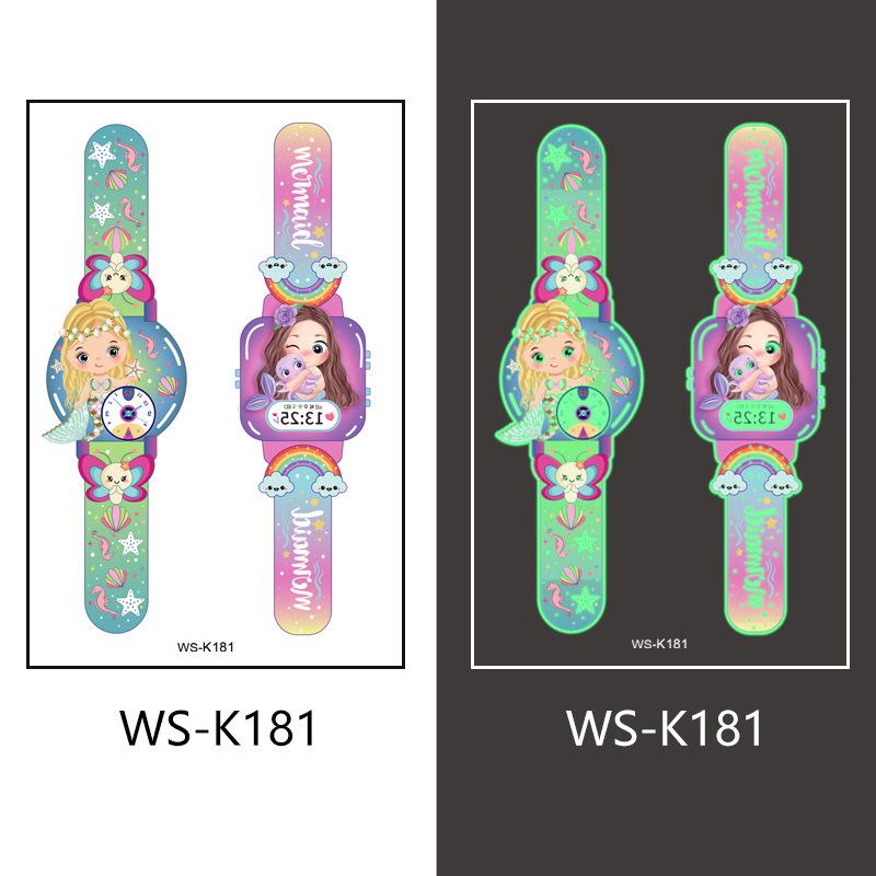 Luminous Waterproof Tattoo Stickers for Kids: Cross, Watch, Boys & Girls Designs