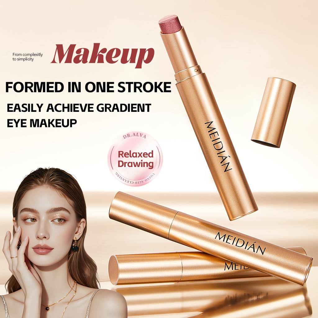 3barevná perleťová třpytivá tyčinka na oční stíny, voděodolná, odolná proti potu, nerozmazávací, dlouhotrvající, stálobarevná tyčinka na oční stíny, líčení očí