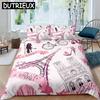 Paris Eiffel Tower 3D Duvet Cover Bedding Set Comforter Linen Pillowcases Home Decor Single Double Twin King Queen