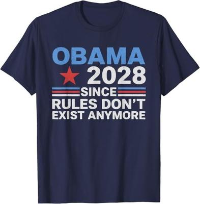 Obama 2028 Kurallar Artık Yok T-Shirt