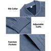 Men's Casual Varsity Jacket Vintage Lightweight Stand Collar Outwear Bomber Jackets With Pockets Cozy Full Zip Up Faux Suede Bomber Jacket for Men