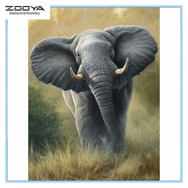 

ZOOYA DIY 3D Алмазная вышивка Крестиком Главная Декор Слон