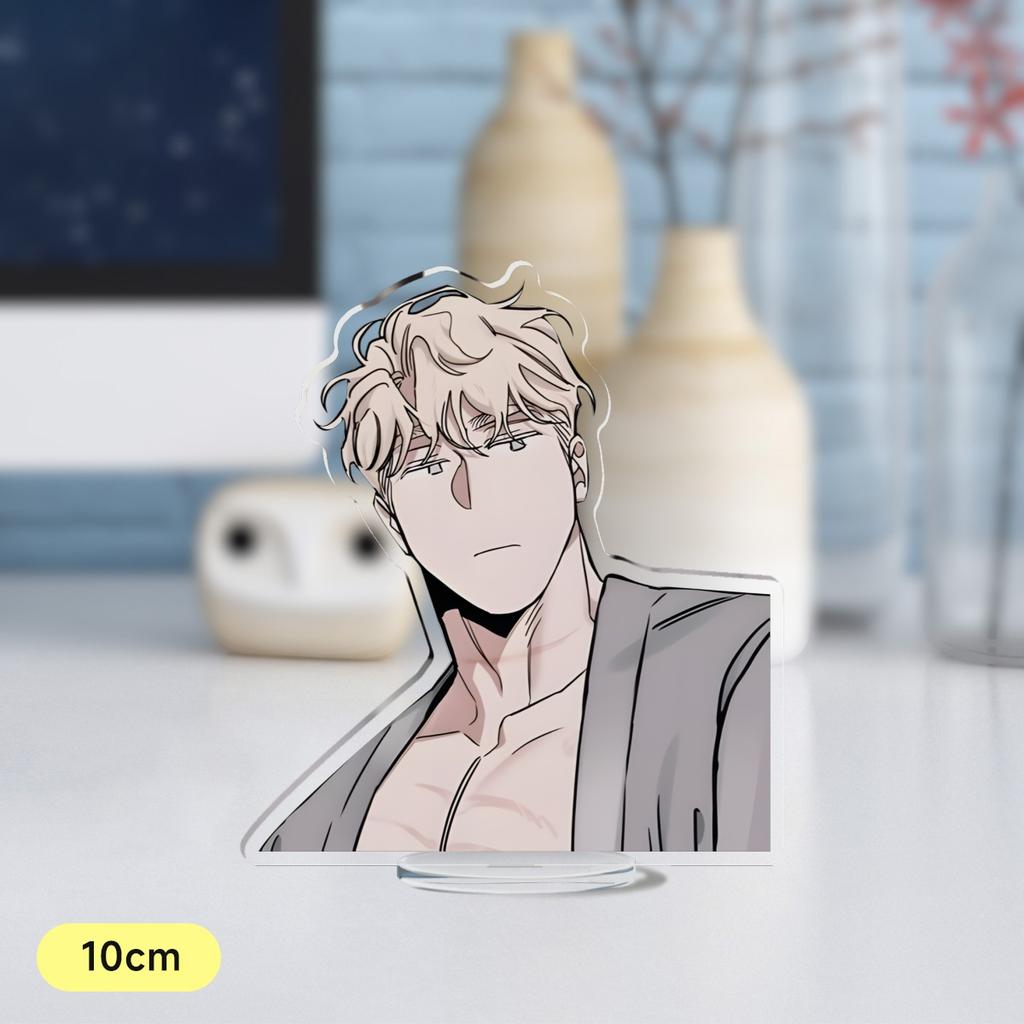 Hot Korean Cartoon BL Manga Anime Roses and Champagne Acrylic Stand Figure Standing Desktop Display Fans Collection Jewelry Gift