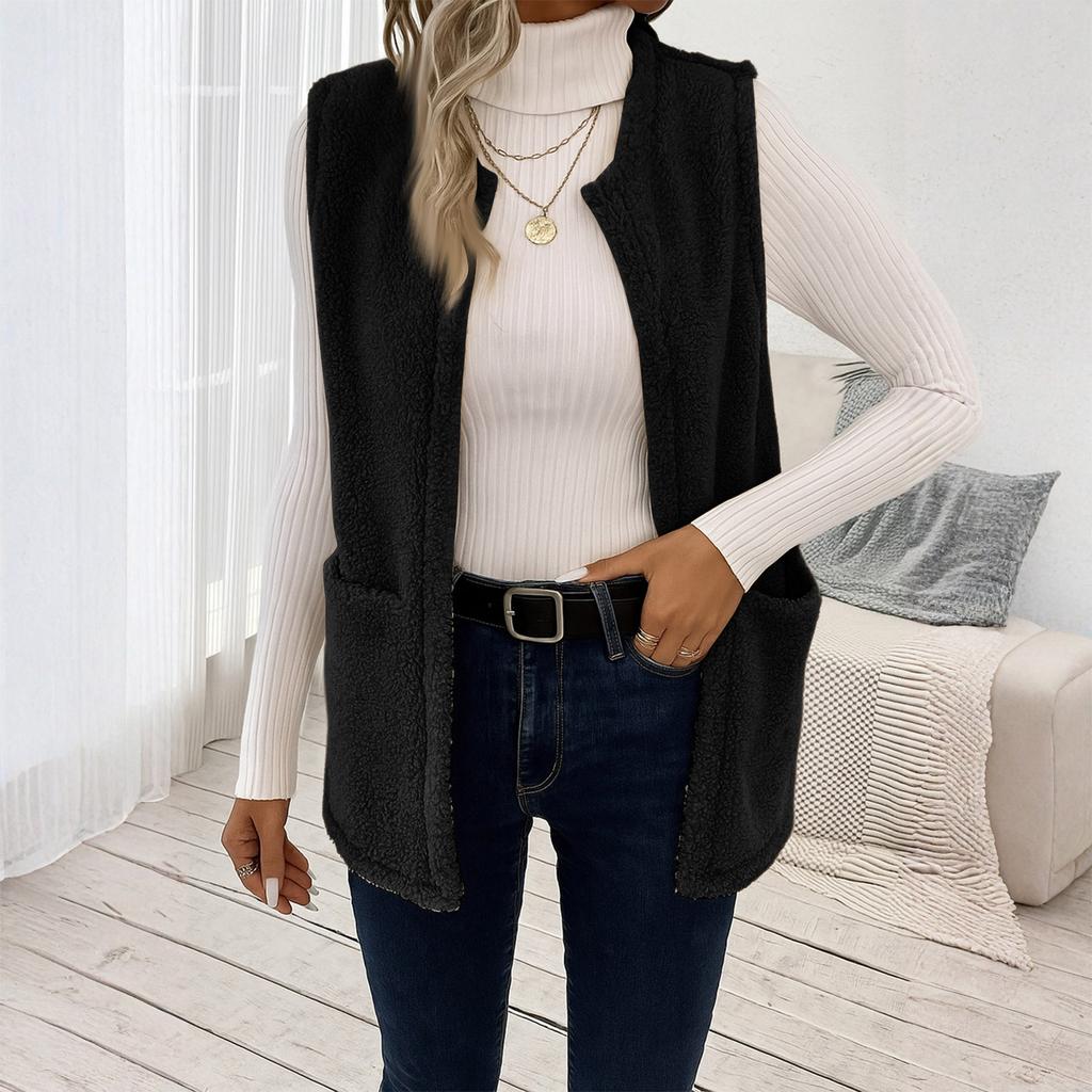 Women's Fashion Coat Loose Solid Color Cardigan Sweater