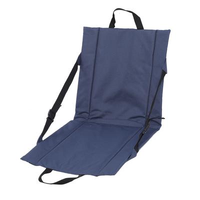 Stadionové sedadlo Tmavě modrá síťovaná kapesní přenosný skládací polštář na bělidlo s opěradlem