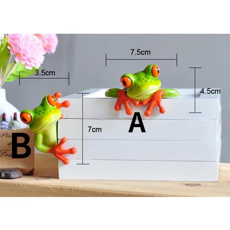

Лягушка из смолы поделки компьютерные аксессуары настольные украшения креативное животное A
