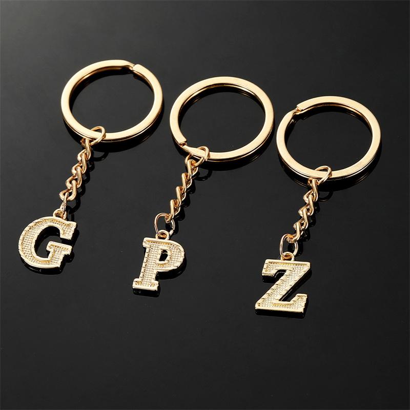 26 Alphabet Schlüsselanhänger Initial Schlüsselanhänger Zubehör Anhänger für Geldbörse Rucksack Handtasche Charms