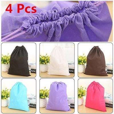 4 Pcs Storage Bag Comestic Organization Bag Holder Laundry Shoe Travel Pouch