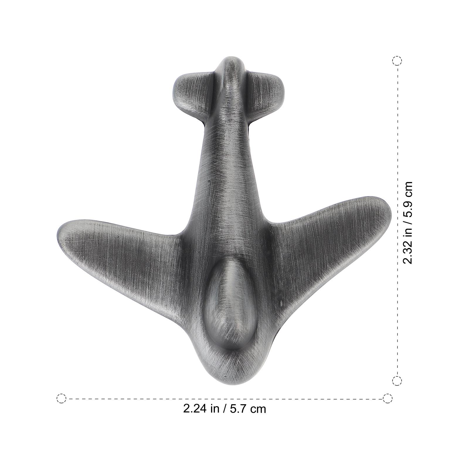 

1Set Airplane Drawer Handle Zinc Alloy Metal Cabinet Door Pull Wardrobe Knob Nail Grey Cabinet Handle Drawer Knob серый