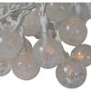 LED Globe Lights, White, Battery-powered, 20 Pieces, for Indoor Use
