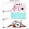 PU Leather Camera Bag Retro Camera Case for Fujifilm Instax Mini 13/12/11 Outdoor Carry