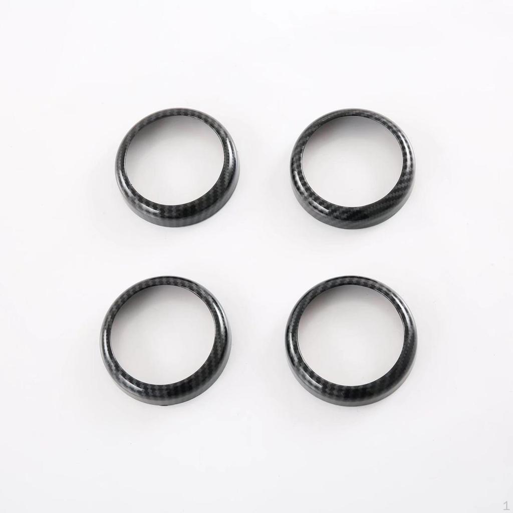 4x Door Speaker Rings Stickers Covers Decal for Atto 3 Yuan Plus Replaces Accessories