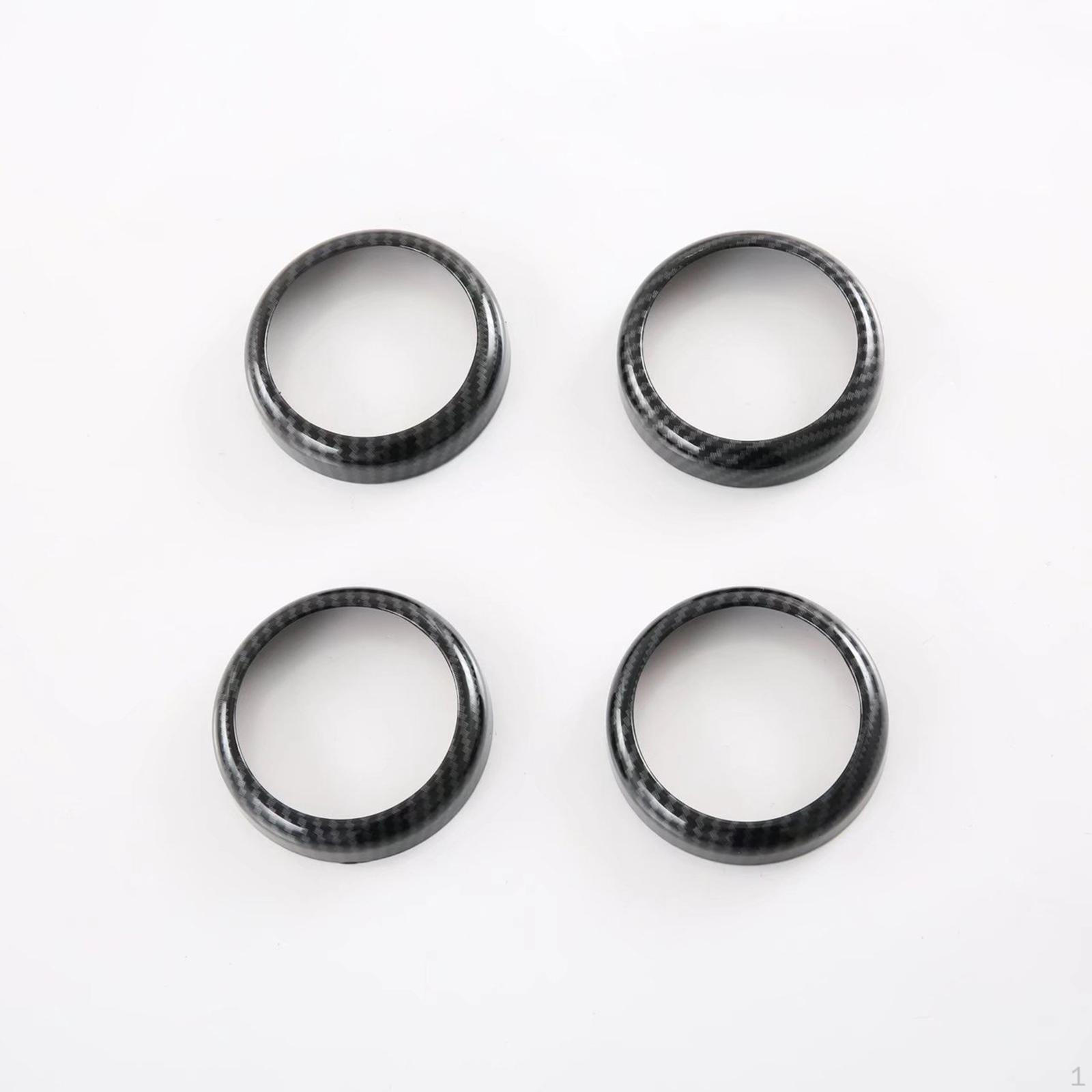

4x Door Speaker Rings Stickers Covers Decal for Atto 3 Yuan Plus Replaces Accessories