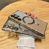 For For Samsung S24 S25 Ultra  Plating Frame Flash  Magnetic Phone Cover For For Samsung Galaxy S23 S22 Plus S21 FE Case
