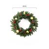 1pcs 30cm Christmas Wreath for Front Door, Artificial Christmas Wreath with Pine Cone and Berries,Natural Cypress Christmas Wreath