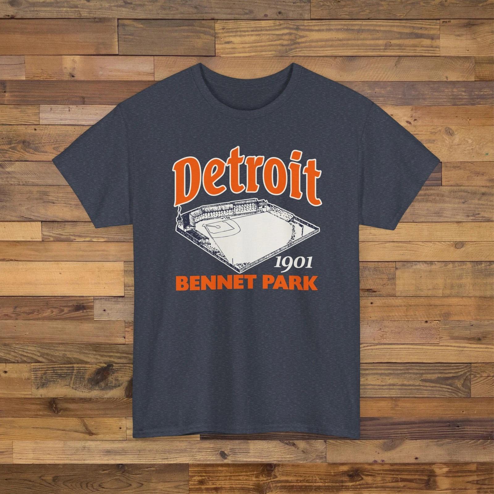 Bennet Park 1901 Ballpark T shirt - Detroit Tigers Baseball S