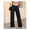 European American Autumn New Solid Color Fashion Slim Casual Trousers Floor-length Suit Pants