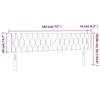 VidaXL Headboard with Ears Light Grey 183x16x78-88 Cm Velvet3119164