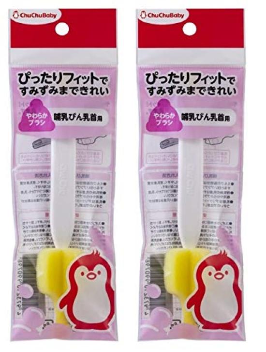 

Щетка-губка для чистки сосок ChuChu Baby Nipple [набор 2] Щетка,
