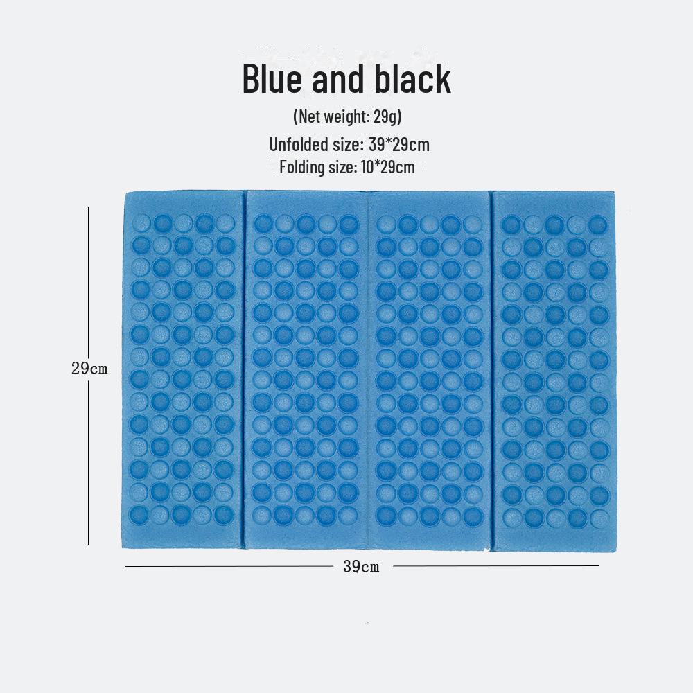 

Портативний водонепроникний складаний килимок для пікніка на відкритому повітрі чорний/синій