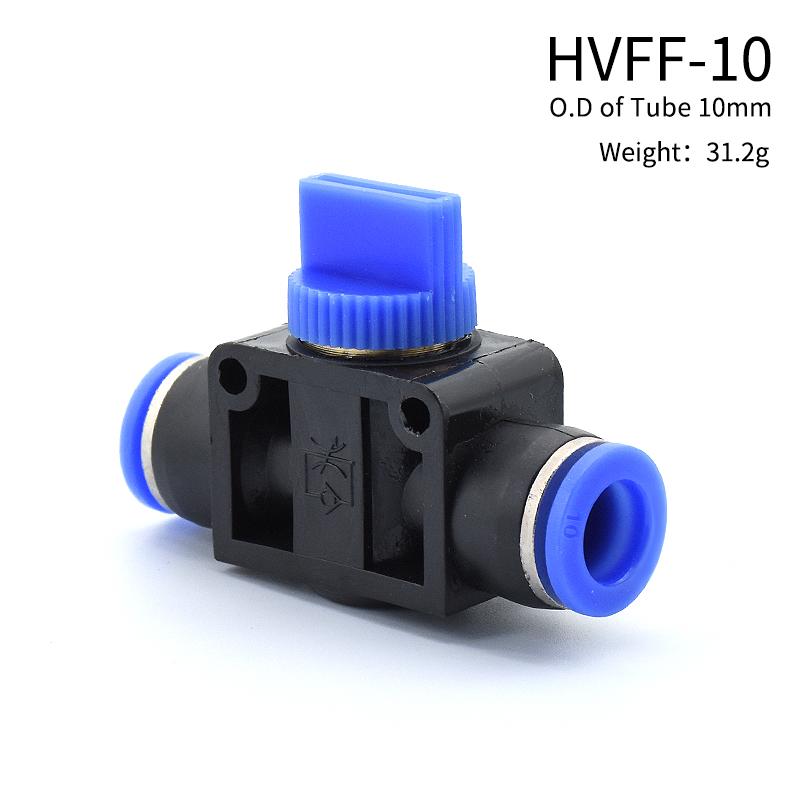 Pneumatic Parts 4mm 6mm 8mm 10mm 12mm Improvement Pneumatic Air 2 Way Quick Fittings Push Connector Tube Hose Plastic