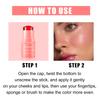 3-in-1 Milk Jelly Tint Facial Blusher Wand Moisturize Lasting Brightening Matte Rouge Cheek Contour Lipstick Stick Beauty Makeup