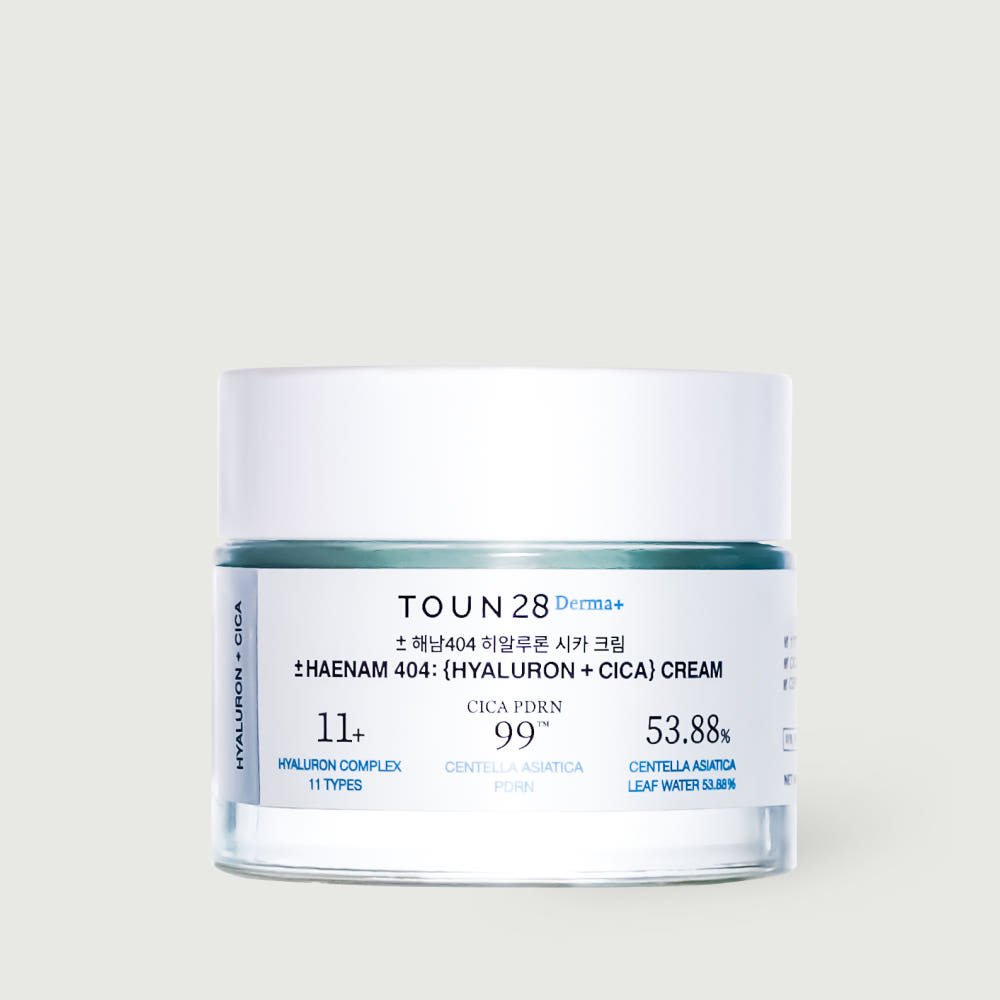 TOUN28 HAENAM 404 Hyaluron Cica Cream 50g – Centella Moisturizing Soothing Cream for All Skin Types
