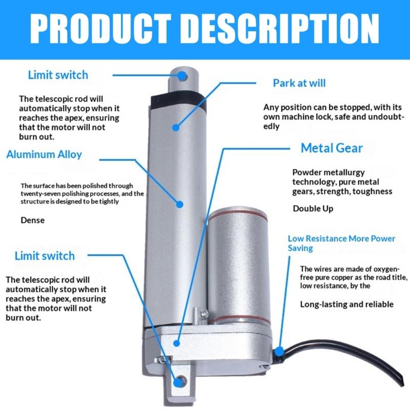 Durability Metal 12V Linears Actuator Controllers 700N Force For Heavy Type Applications And Longevity