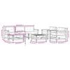 VidaXL Salon de Jardin avec Coussins 7 pcs, Canapé avec Dossier et Accoudoir, Ensemble de Meubles avec Table Basse Patio 3185830