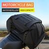 56-75L Motorcycle Waterproof Tail Bag Travel Outdoor Dry Luggage Roll Pack Bag Motorbike Luggage Backpack Motorcycle Seat Bag