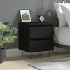 Nightstand Black 40 x 35 x 50 cm Particleboard