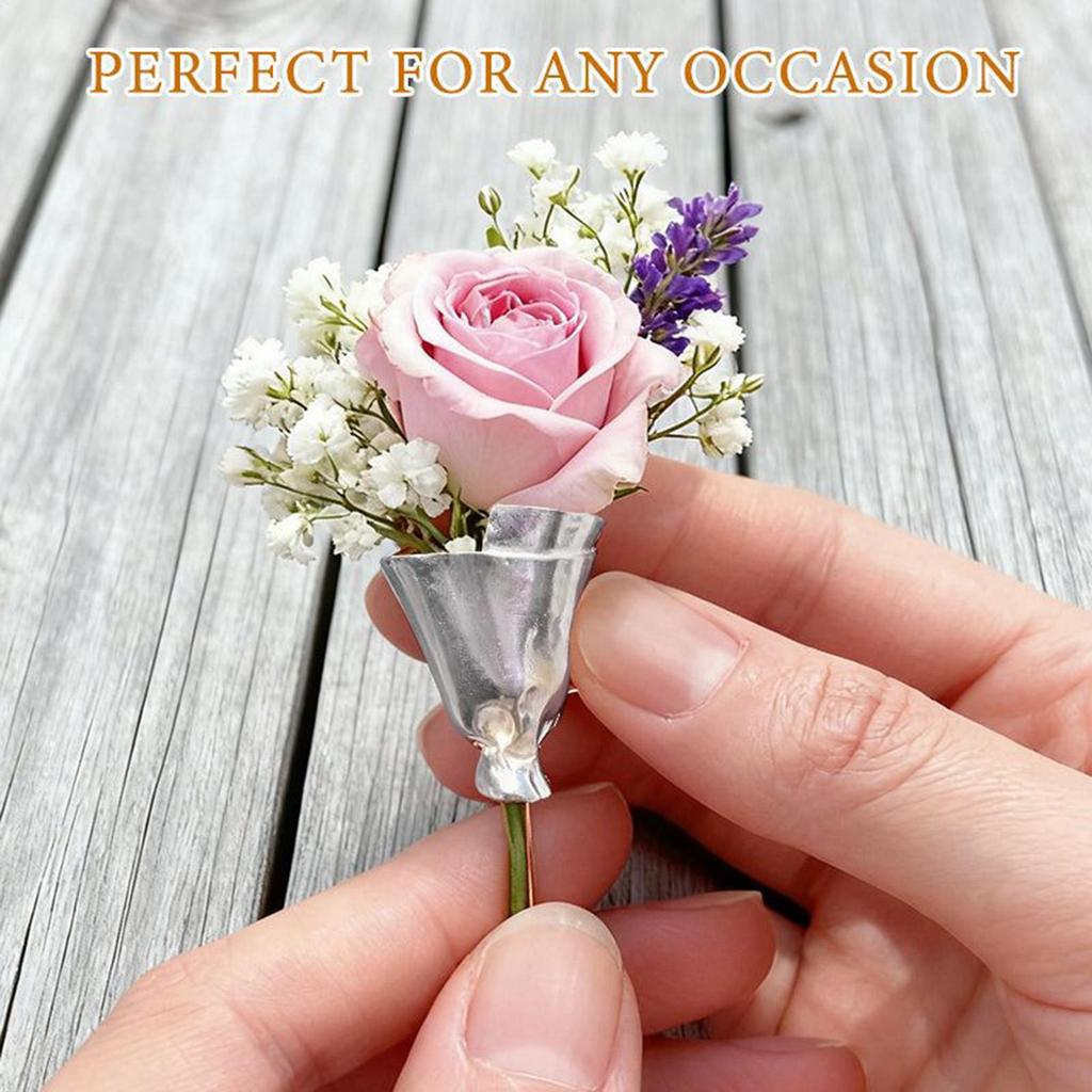 Tragbarer Blumenstrauß-Clip, charmanter Blumenstrauß-Clip, Blumenstrauß-Clip für Damen, elegante Ansteckblume, Perfekt für Hochzeiten, Jubiläen